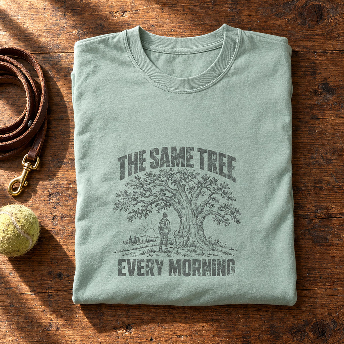 The Same Tree. Every Morning. Bay folded
