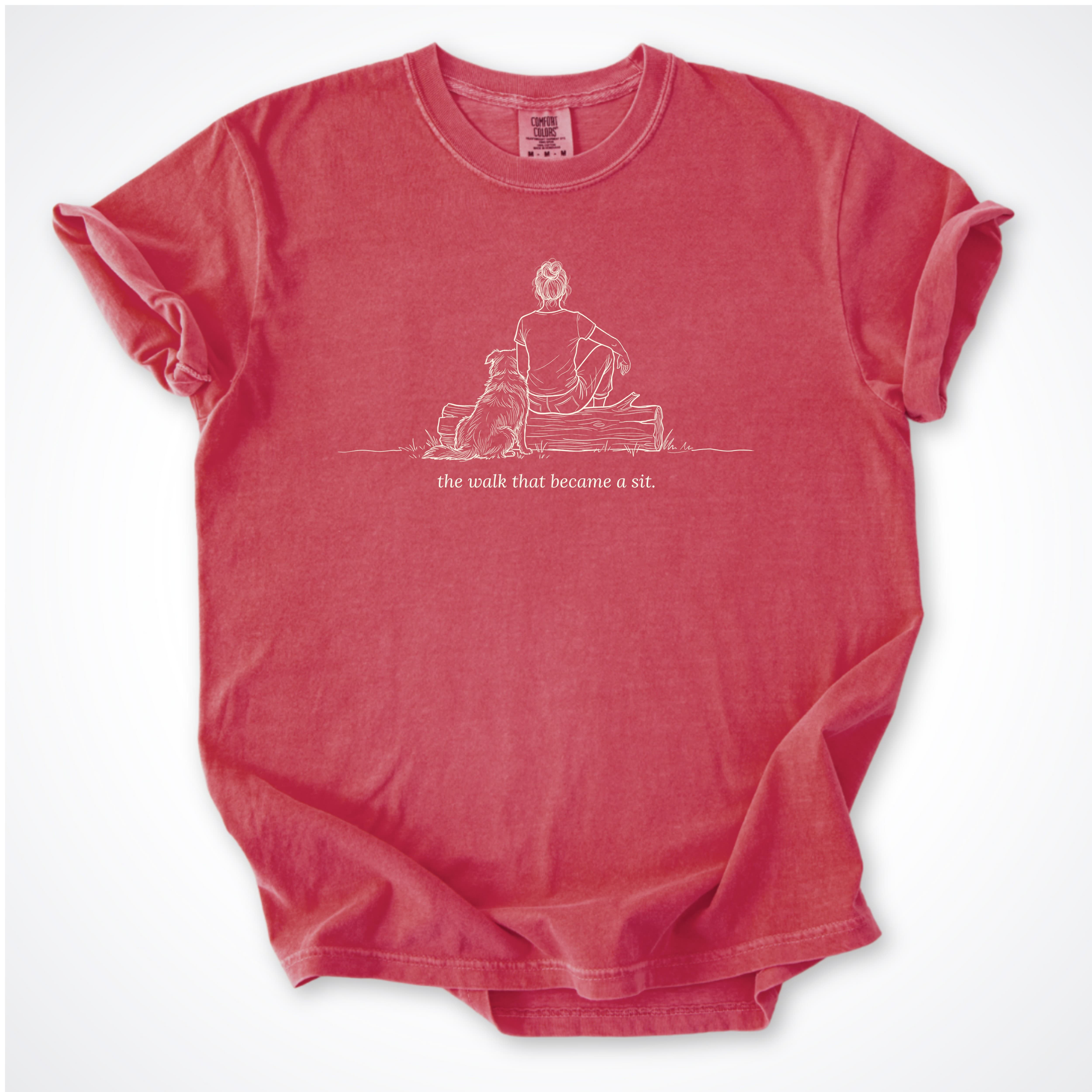 T-Shirt Watermelon / S The Walk That Became A Sit Woman & Dog Premium T-Shirt ReallyintoDogs