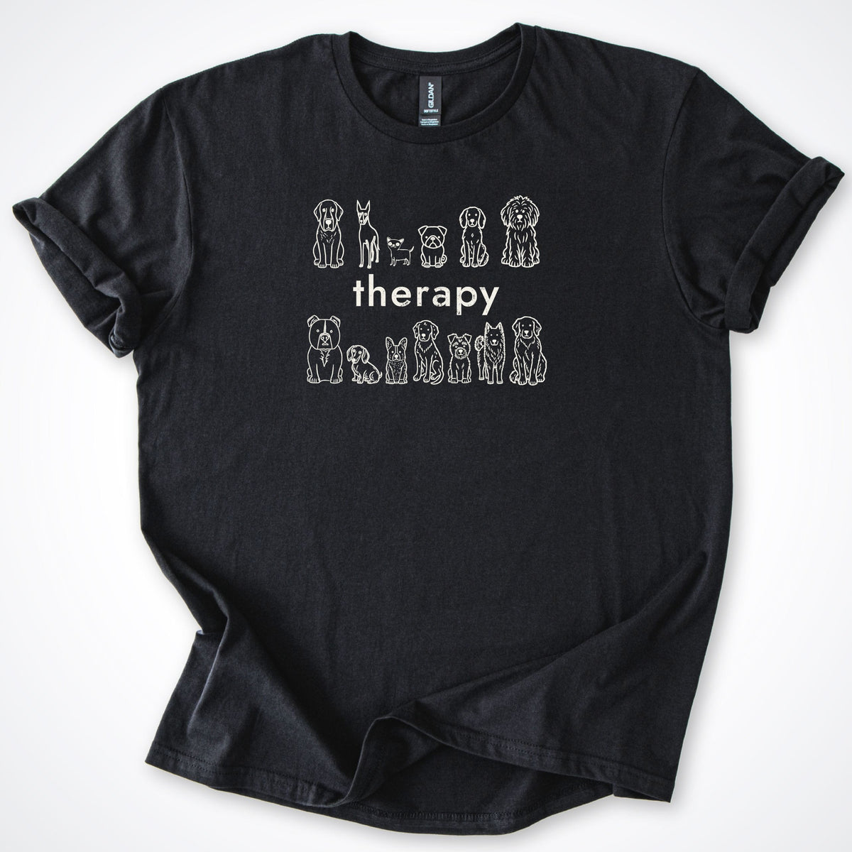 T-Shirt Black / S Therapy Classic T-Shirt ReallyintoDogs