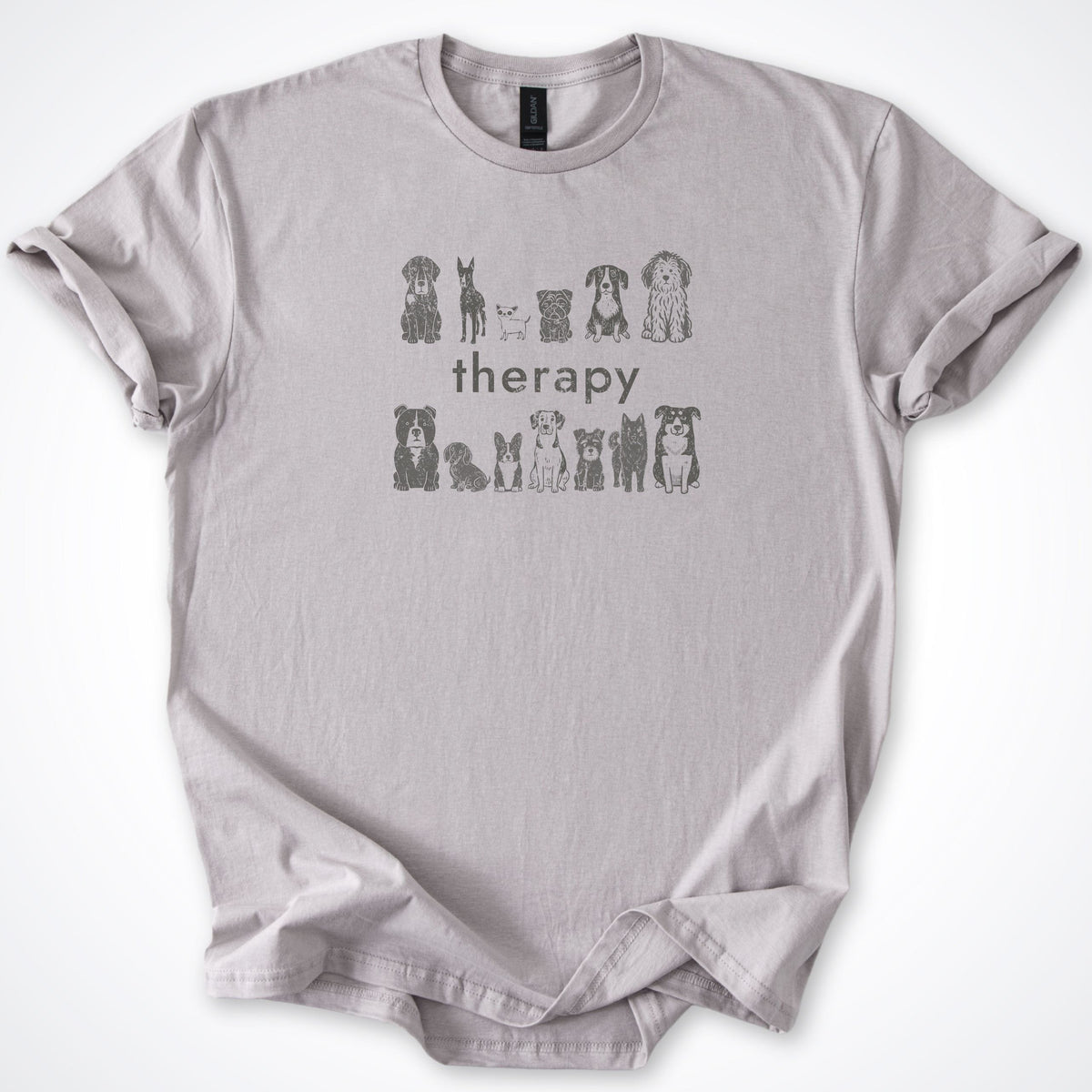 T-Shirt Ice Grey / S Therapy Classic T-Shirt ReallyintoDogs