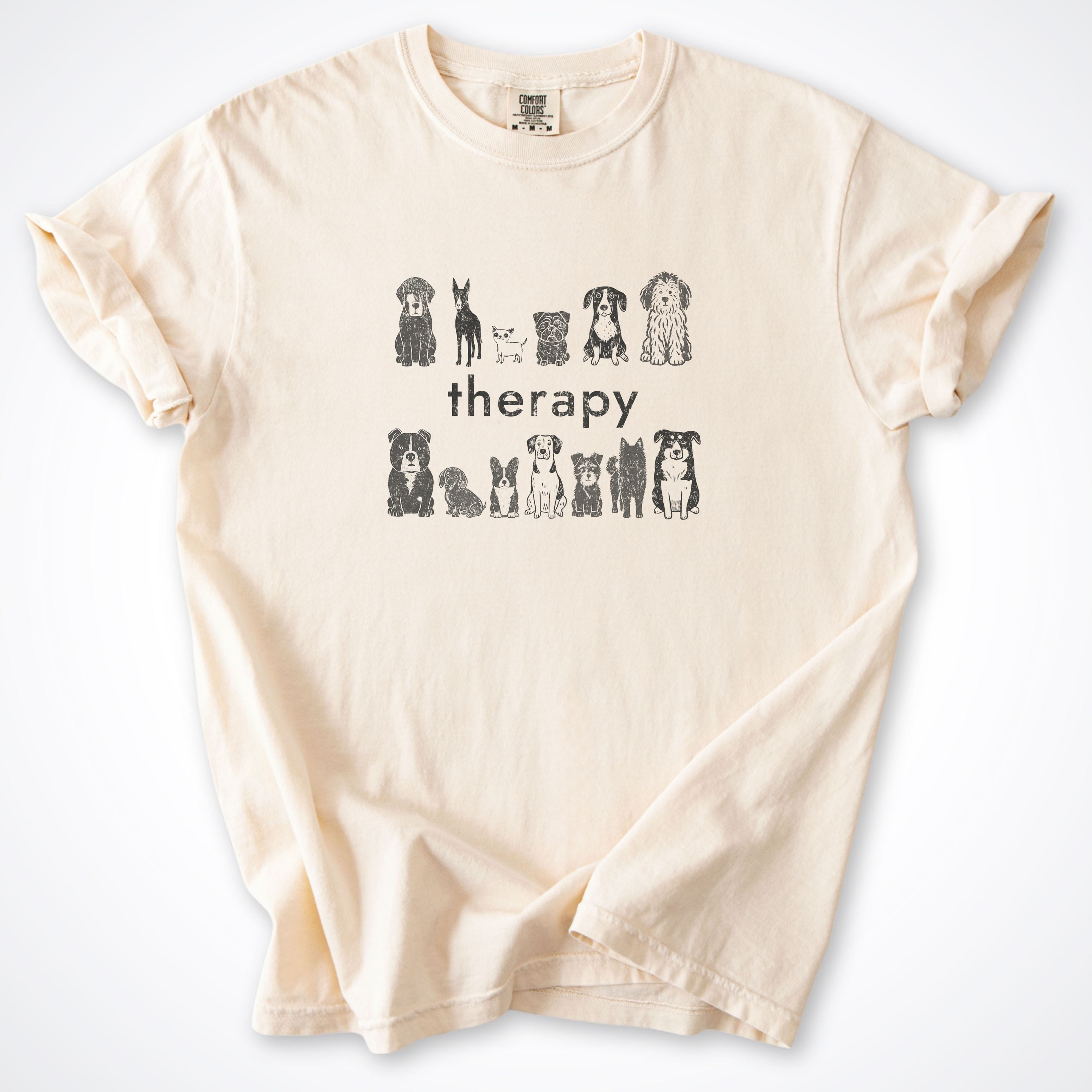 T-Shirt Ivory / S Therapy Premium T-Shirt ReallyintoDogs