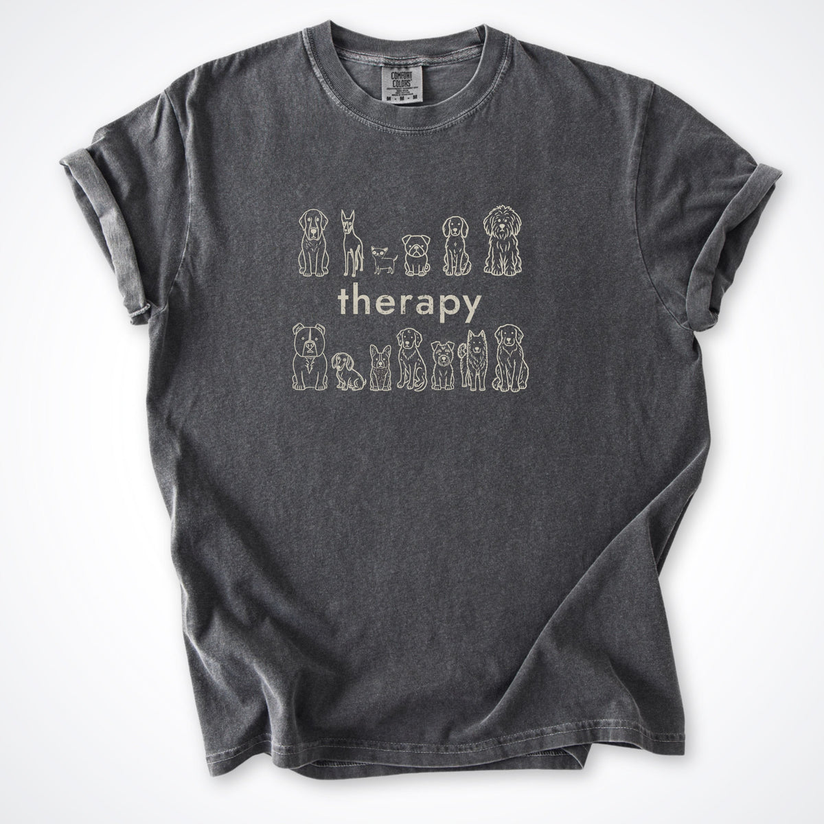 T-Shirt Pepper / S Therapy Premium T-Shirt ReallyintoDogs