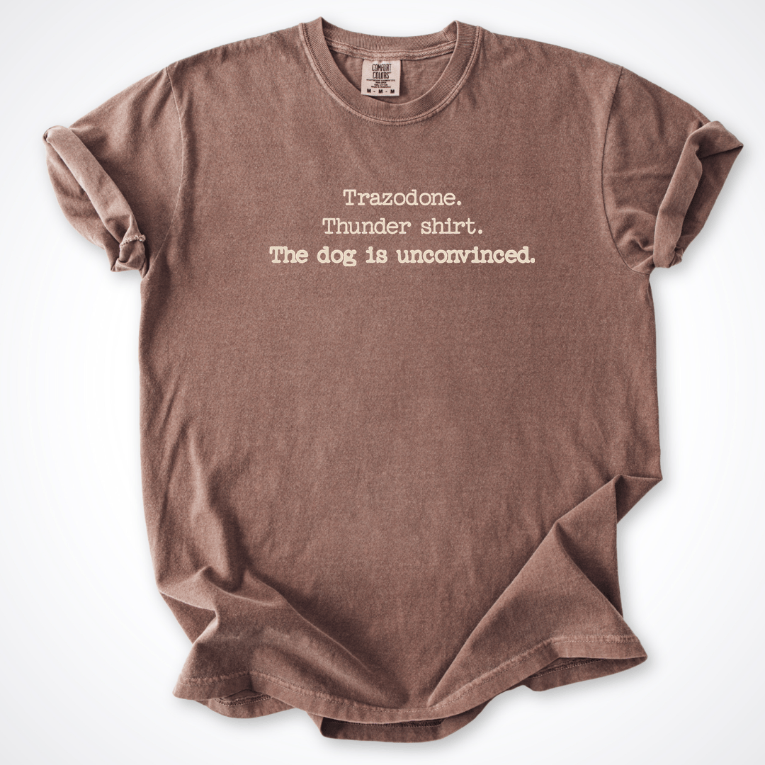 T-Shirt Espresso / S Trazodone Thunder Shirt Comfort Colors T-Shirt ReallyintoDogs