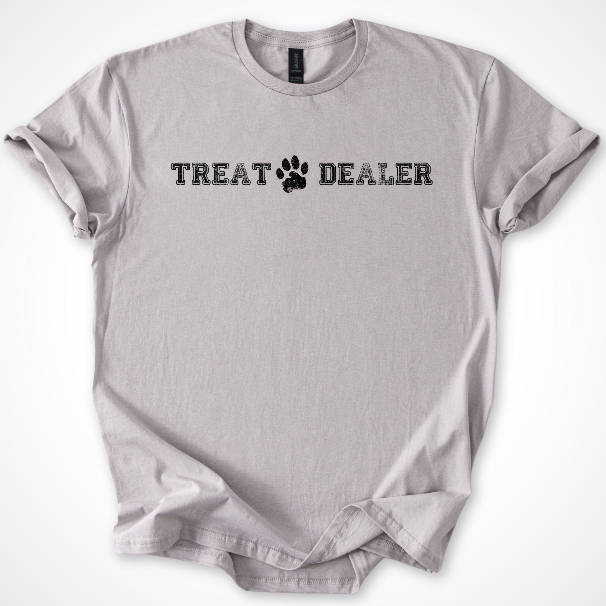 T-Shirt Ice Grey / S Treat Dealer Colleged T-Shirt ReallyintoDogs
