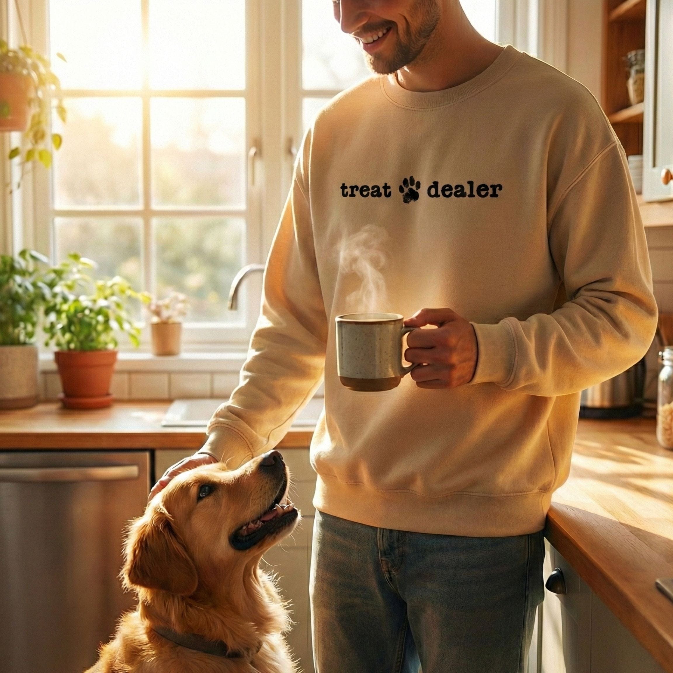 Sweatshirt Treat Dealer Crewneck Sweatshirt ReallyintoDogs