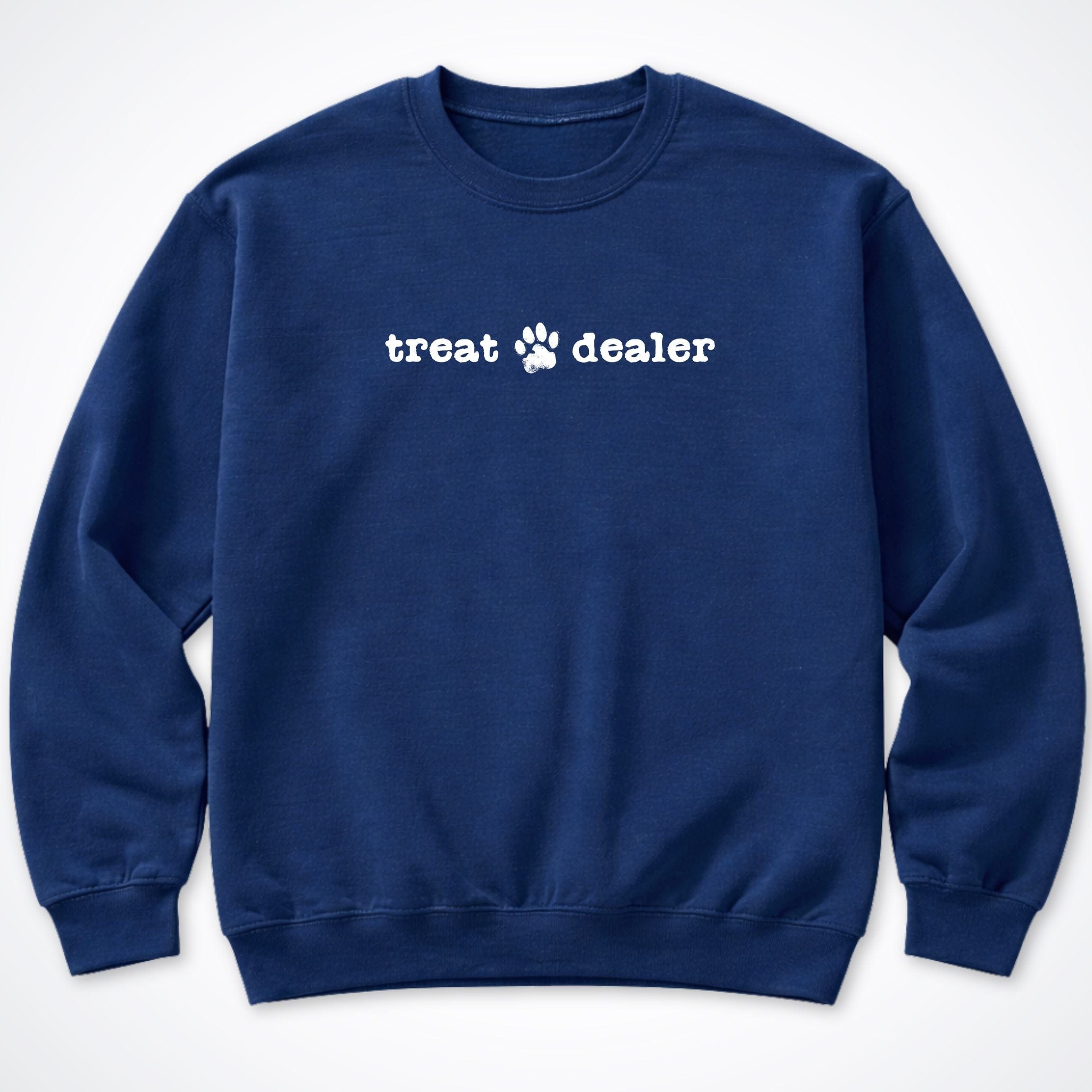 Sweatshirt S / Navy Treat Dealer Crewneck Sweatshirt ReallyintoDogs