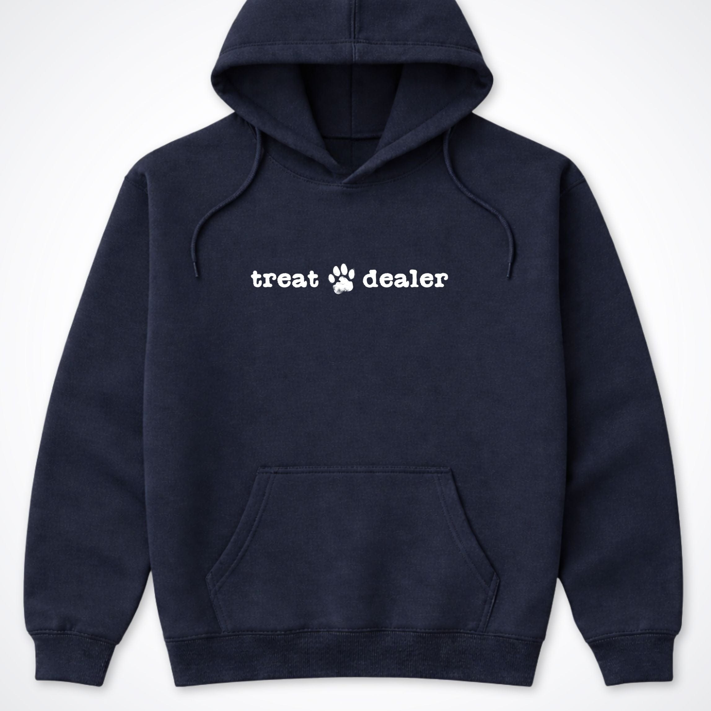 Hoodie Navy / S Treat Dealer Hooded Sweatshirt ReallyintoDogs