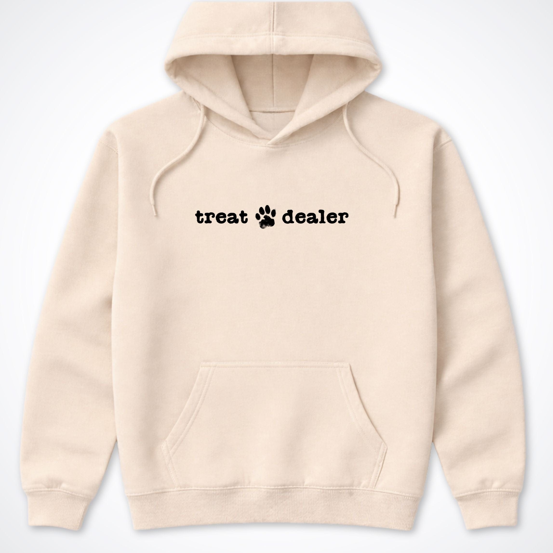 Hoodie Sand / S Treat Dealer Hooded Sweatshirt ReallyintoDogs