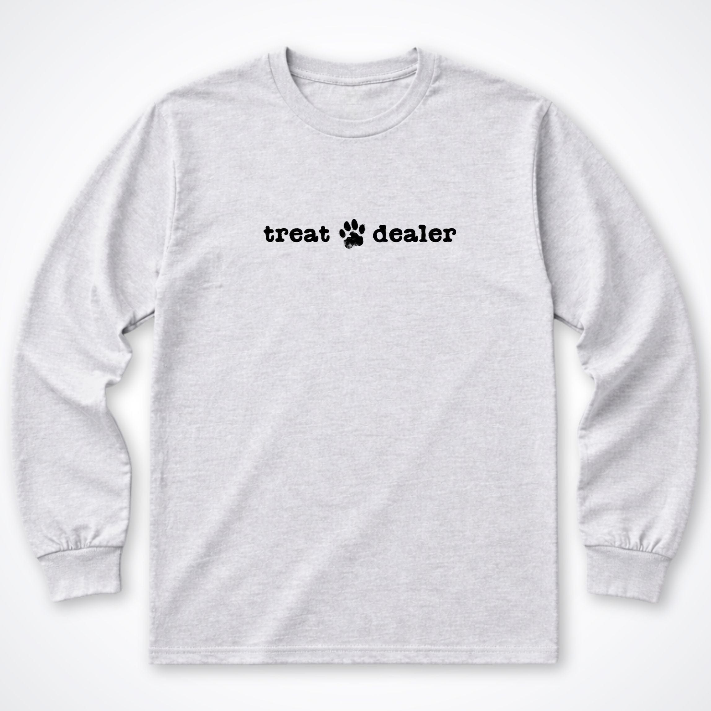 Long-sleeve S / Ash Treat Dealer Long Sleeve Shirt ReallyintoDogs