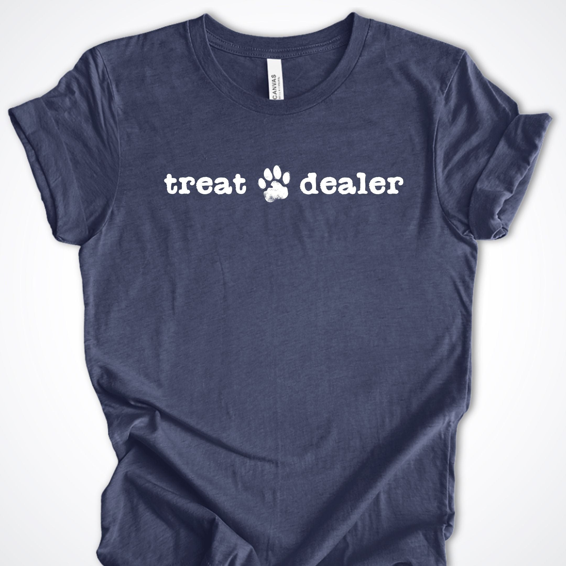 T-Shirt Heather Navy / S Treat Dealer Premium Unisex T-Shirt ReallyintoDogs