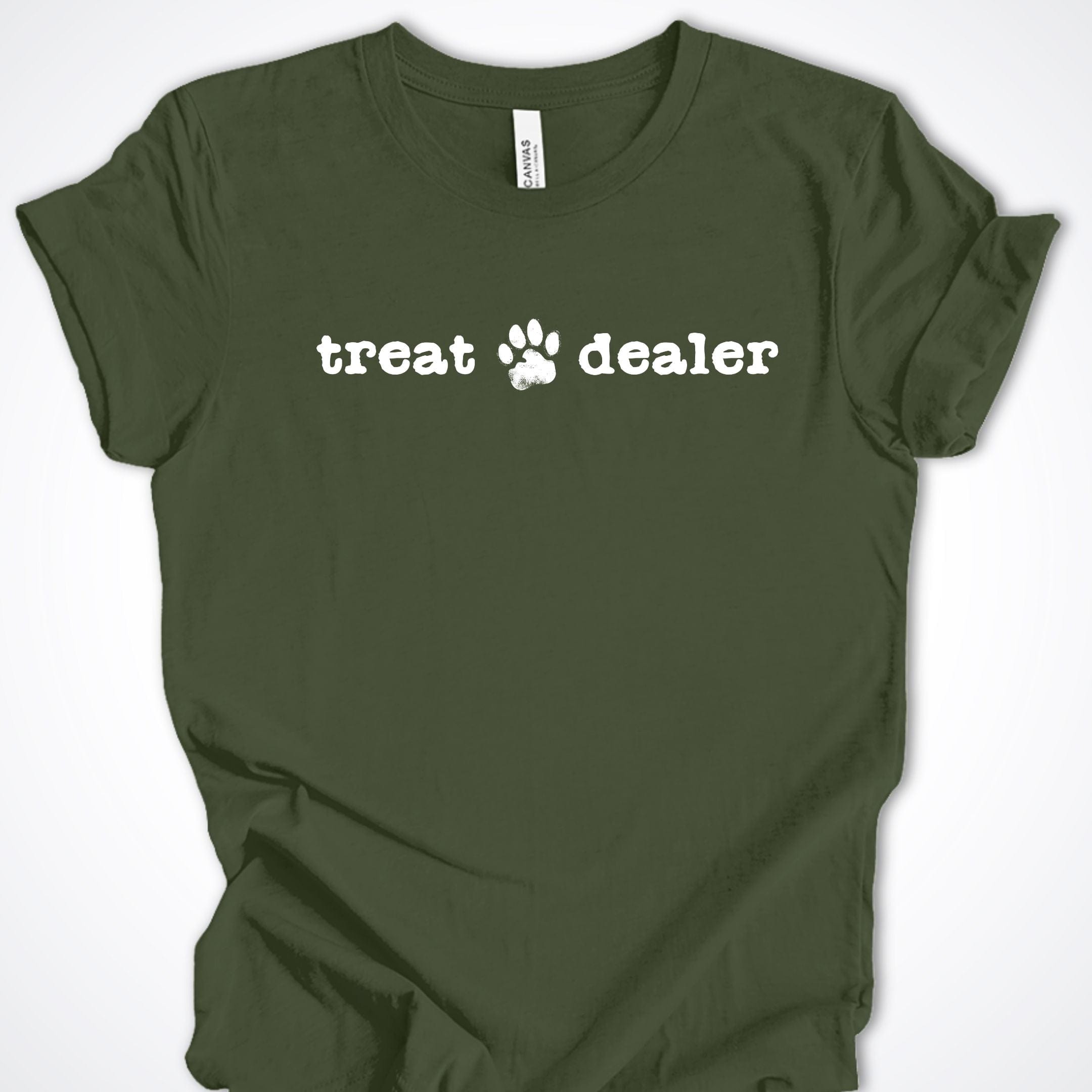 T-Shirt Military Green / S Treat Dealer Premium Unisex T-Shirt ReallyintoDogs