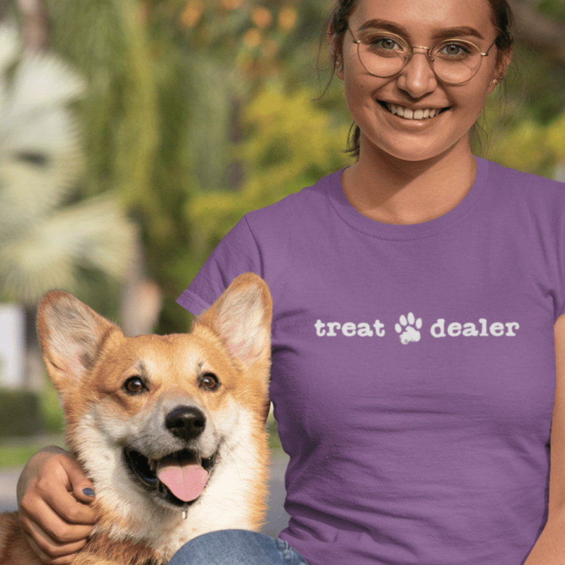 T-Shirt Treat Dealer Premium Unisex T-Shirt ReallyintoDogs