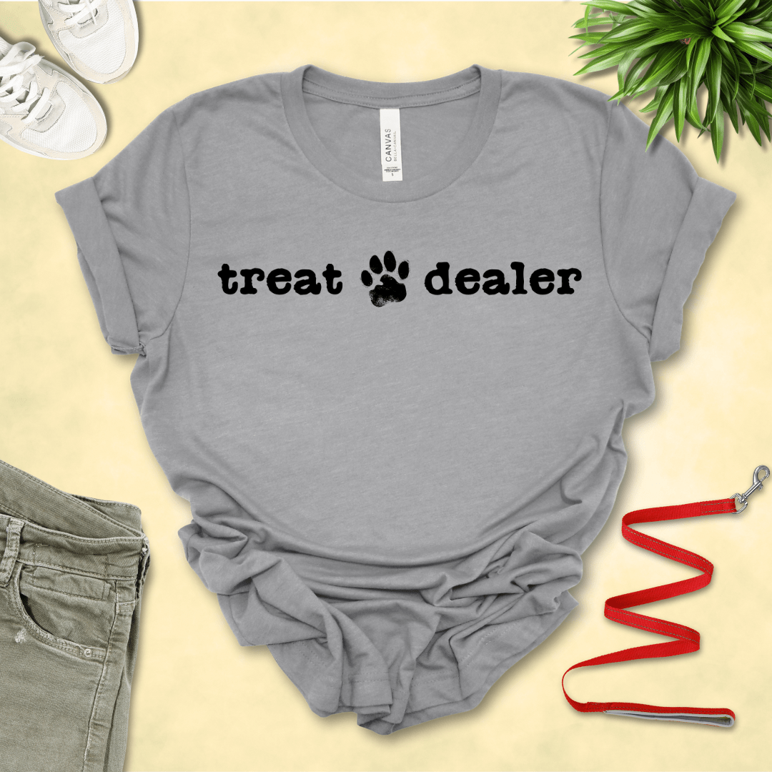 T-Shirt Athletic Heather / S Treat Dealer Premium Unisex Tee - Fun Casual Wear for Dog Lovers --reallyintothat