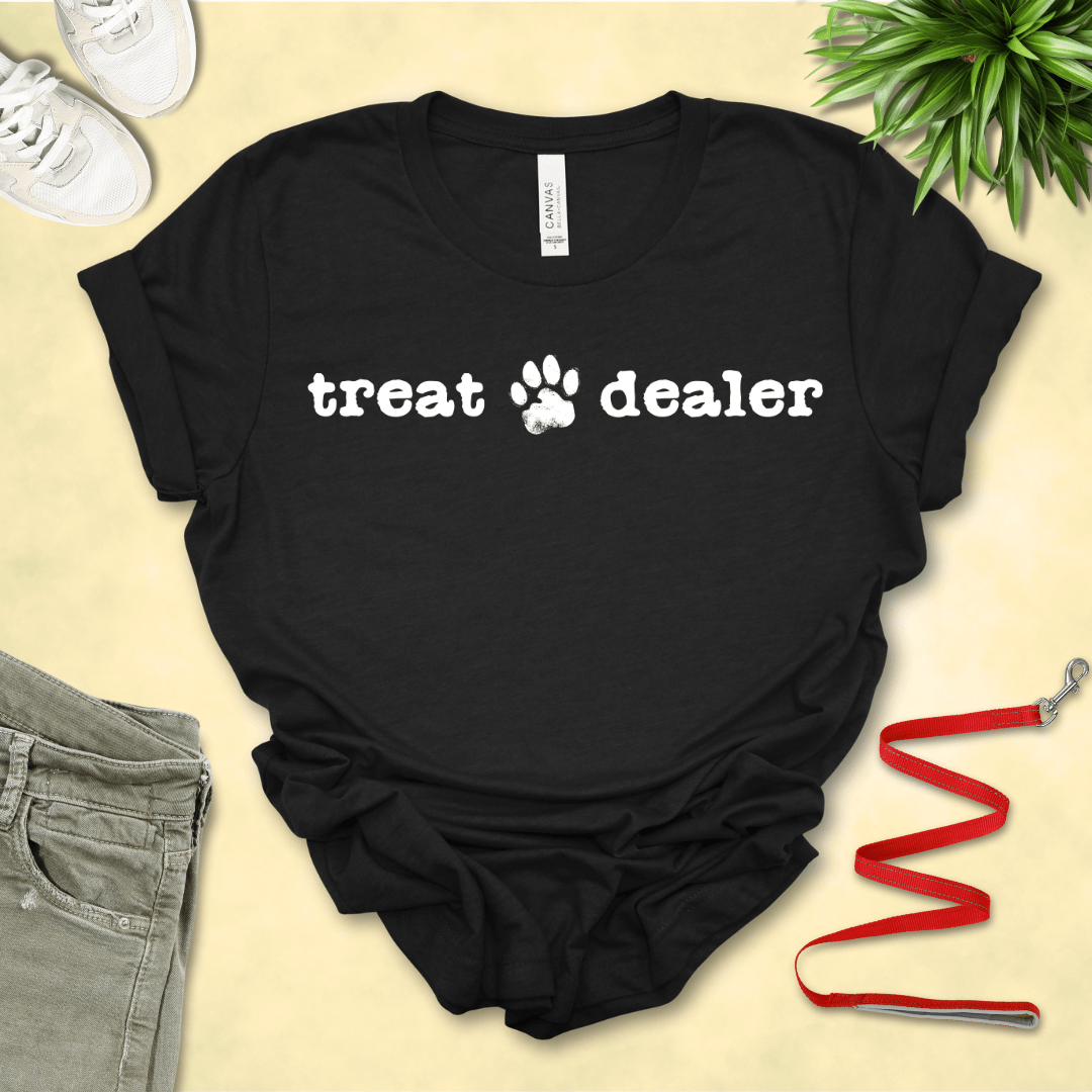 T-Shirt Black Heather / S Treat Dealer Premium Unisex Tee - Fun Casual Wear for Dog Lovers --reallyintothat