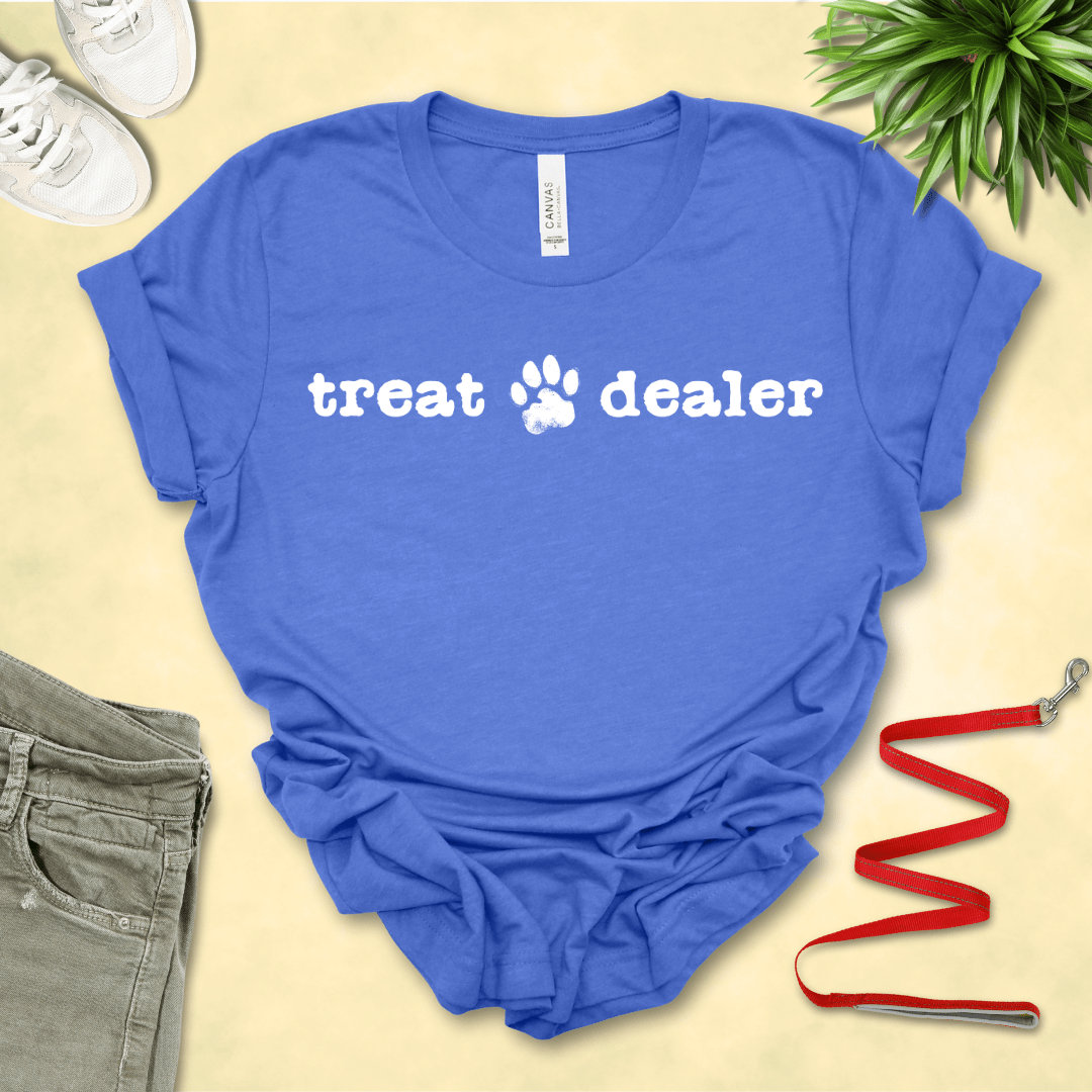 T-Shirt Heather True Royal / S Treat Dealer Premium Unisex Tee - Fun Casual Wear for Dog Lovers --reallyintothat