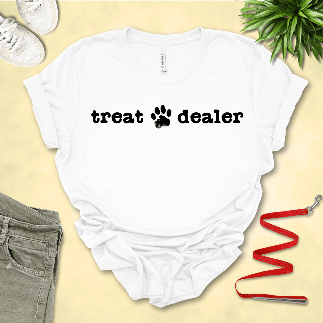 T-Shirt White / S Treat Dealer Premium Unisex Tee - Fun Casual Wear for Dog Lovers --reallyintothat