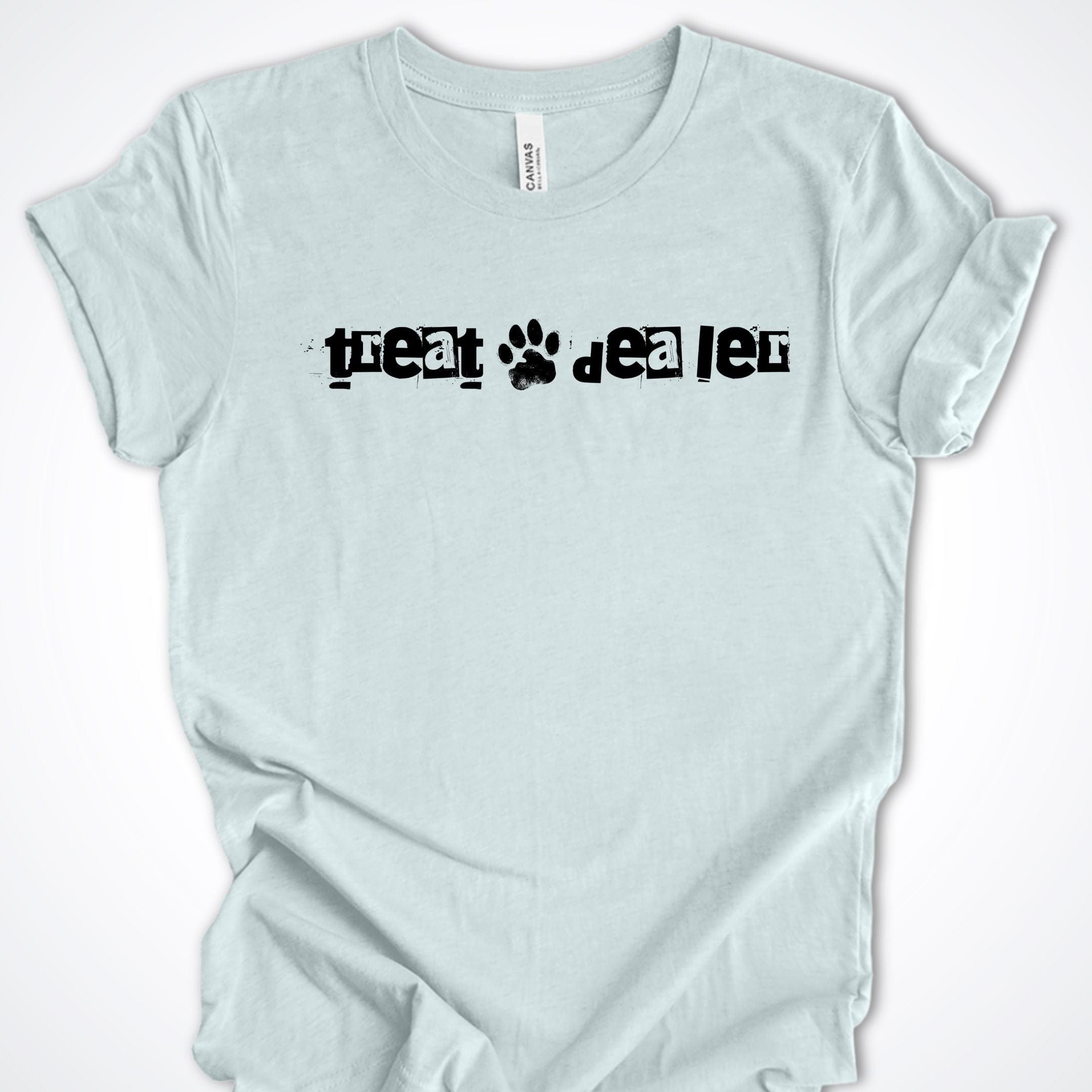 T-Shirt Heather Ice Blue / S Treat Dealer Ransom Note Premium Unisex T-Shirt ReallyintoDogs