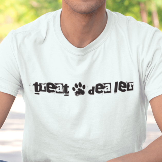 T-Shirt Treat Dealer Ransom Note Premium Unisex T-Shirt ReallyintoDogs