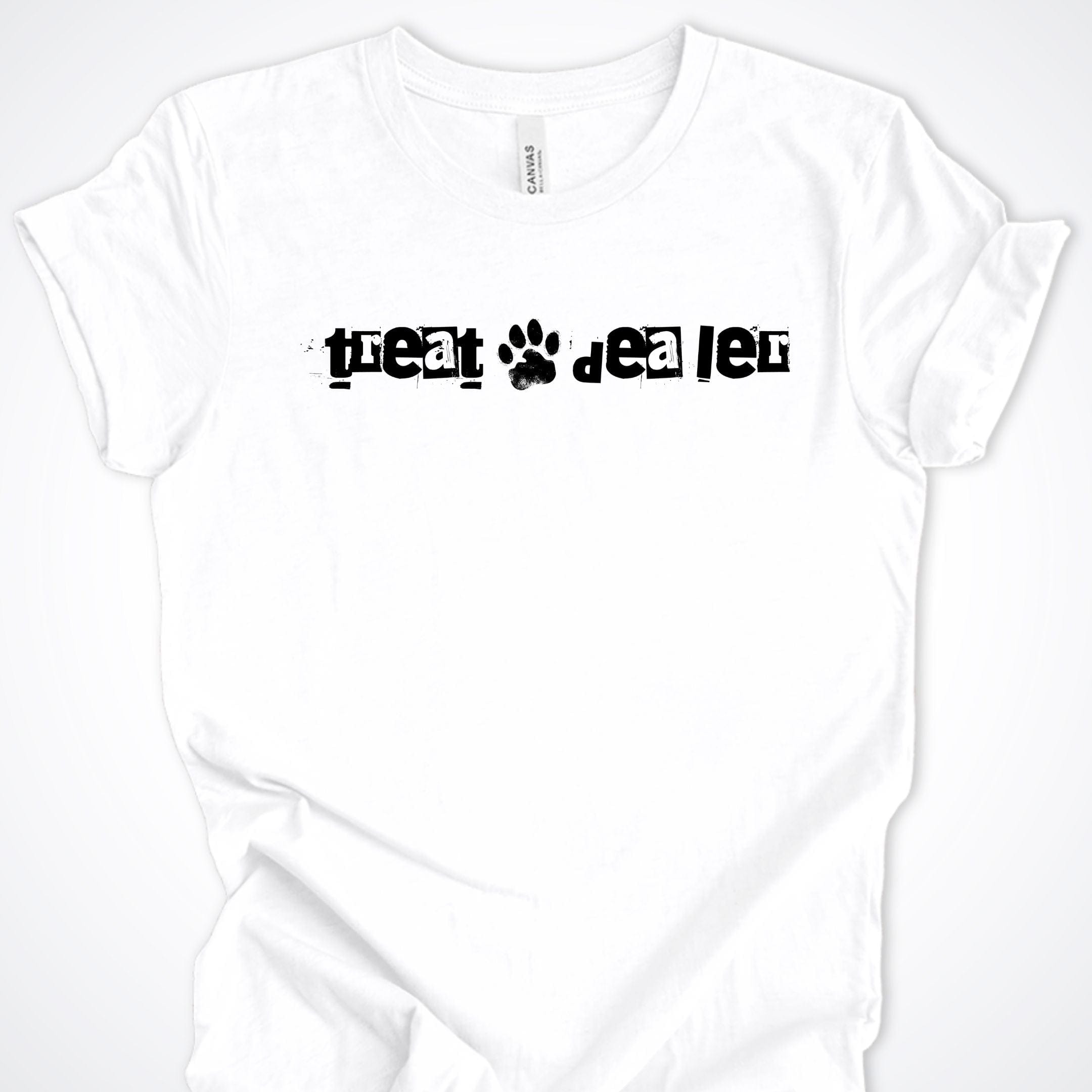 T-Shirt White / S Treat Dealer Ransom Note Premium Unisex T-Shirt ReallyintoDogs