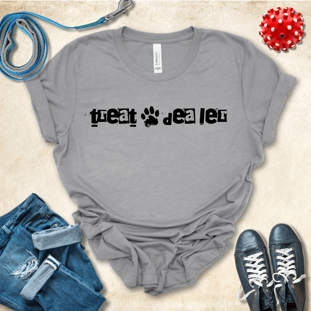 T-Shirt Athletic Heather / S Treat Dealer Ransom Note Premium Unisex Tee - Fun Casual Wear for Dog Lovers --reallyintothat