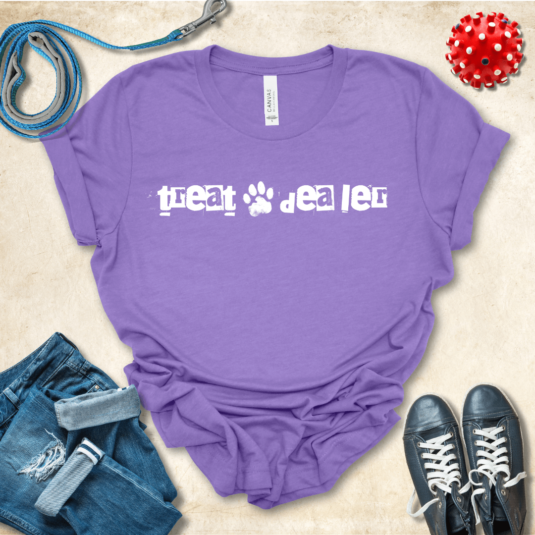 T-Shirt Heather Team Purple / S Treat Dealer Ransom Note Premium Unisex Tee - Fun Casual Wear for Dog Lovers --reallyintothat