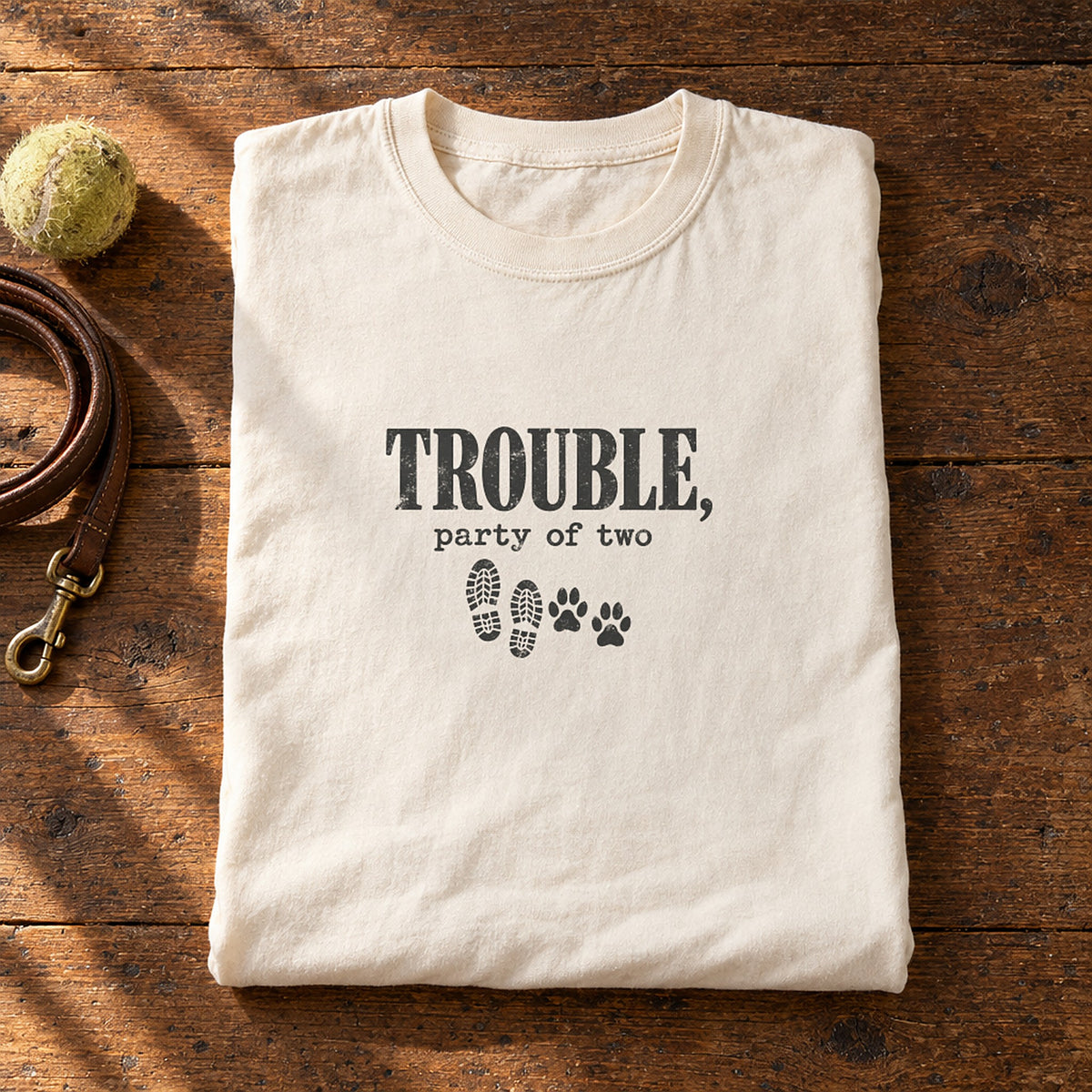 Trouble, Party Of Two Ivory folded