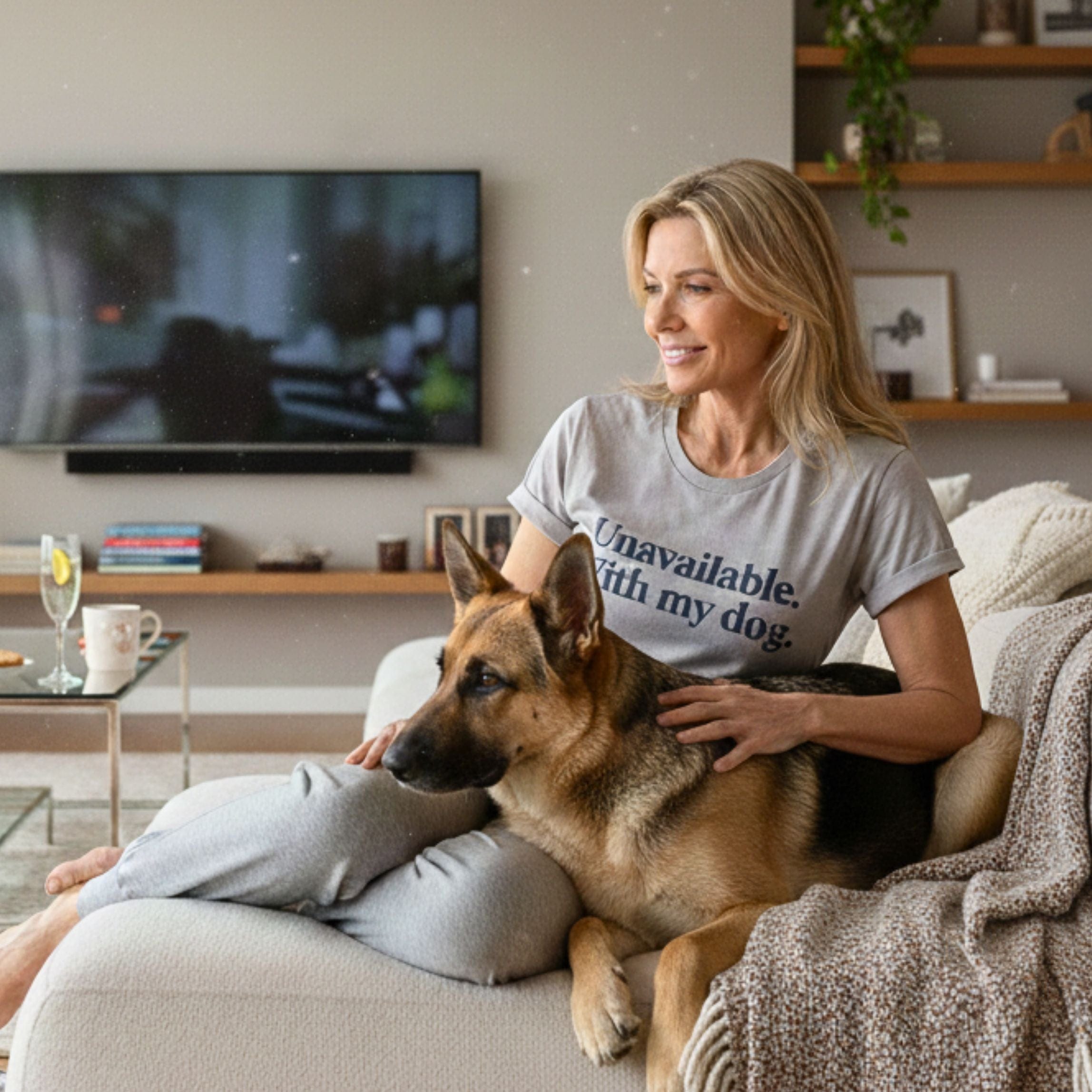 T-Shirt Unavailable. With My Dog. T-Shirt ReallyintoDogs