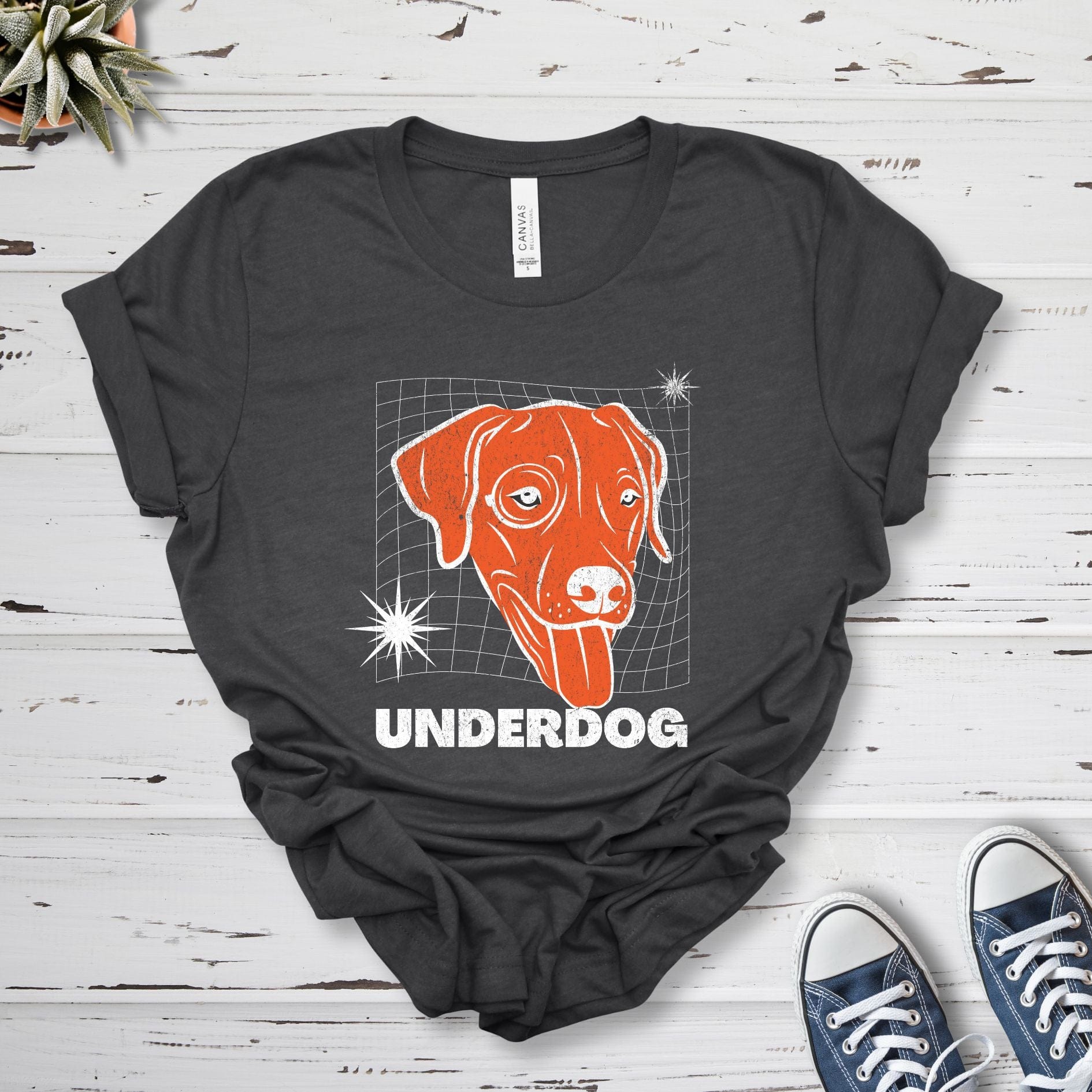 T-Shirt Dark Grey Heather / S Underdog Premium Unisex T-Shirt --reallyintothat