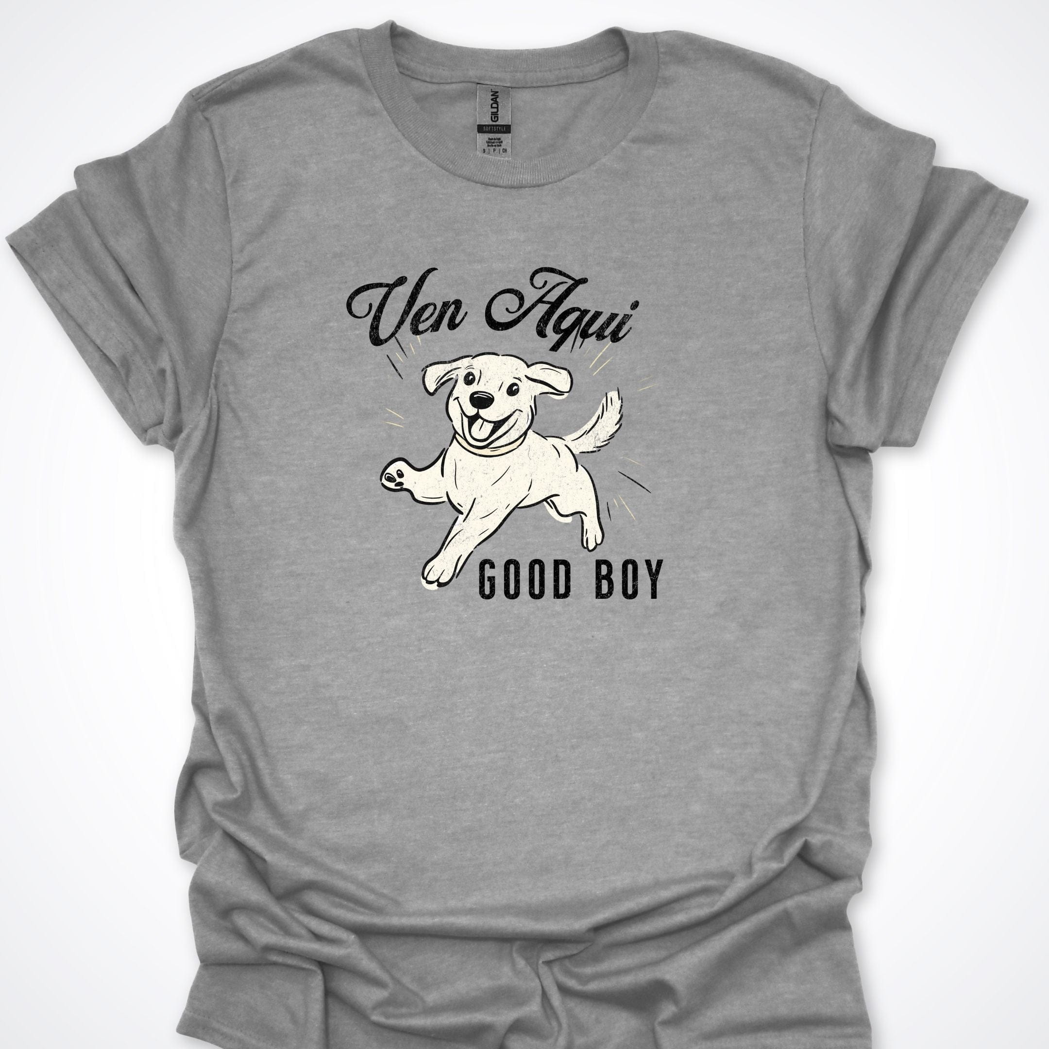 T-Shirt Sport Grey / S Ven Aqui Good Boy Premium Unisex T-Shirt ReallyintoDogs