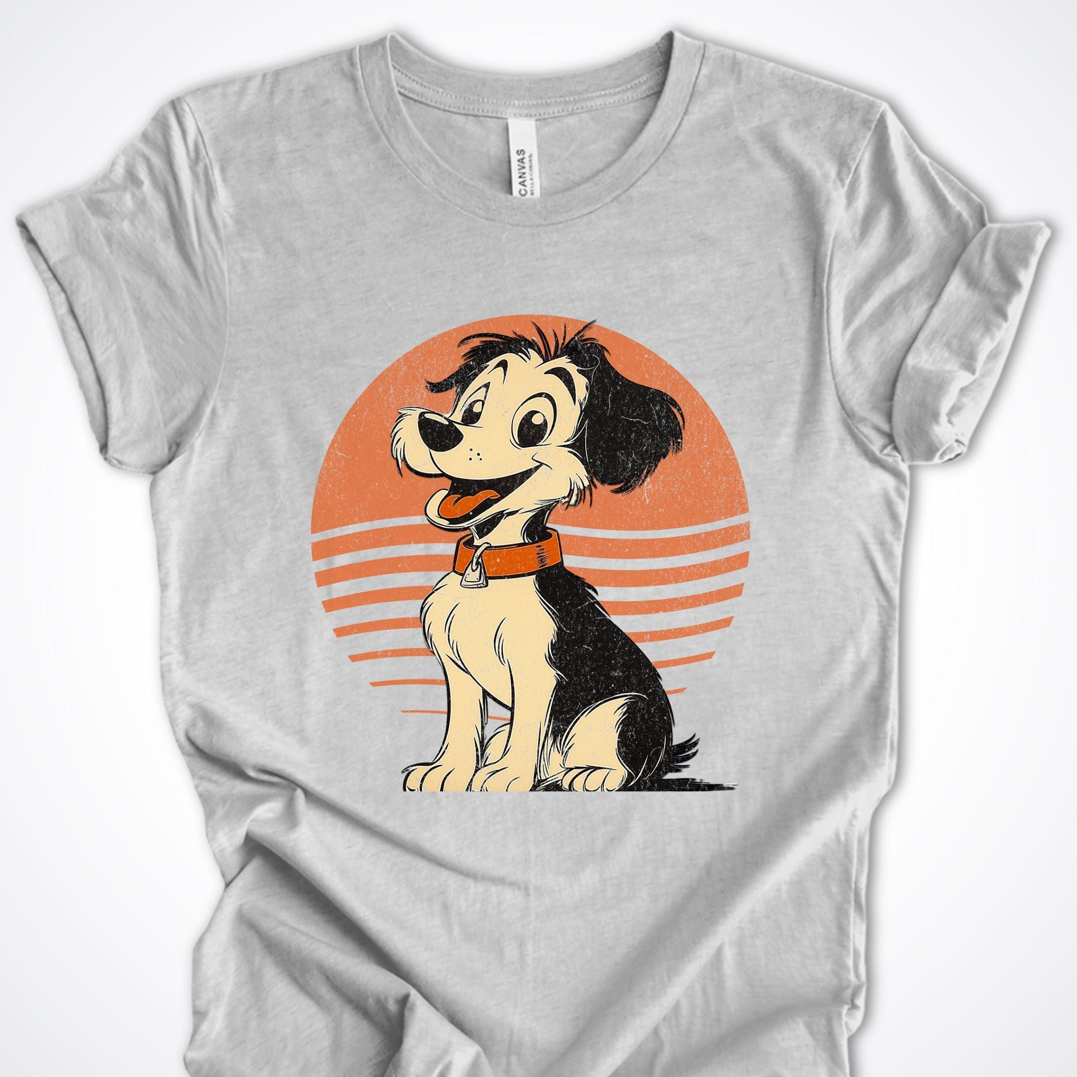 T-Shirt Athletic Heather / S Vintage Pup Scruffy Premium Unisex T-Shirt ReallyintoDogs