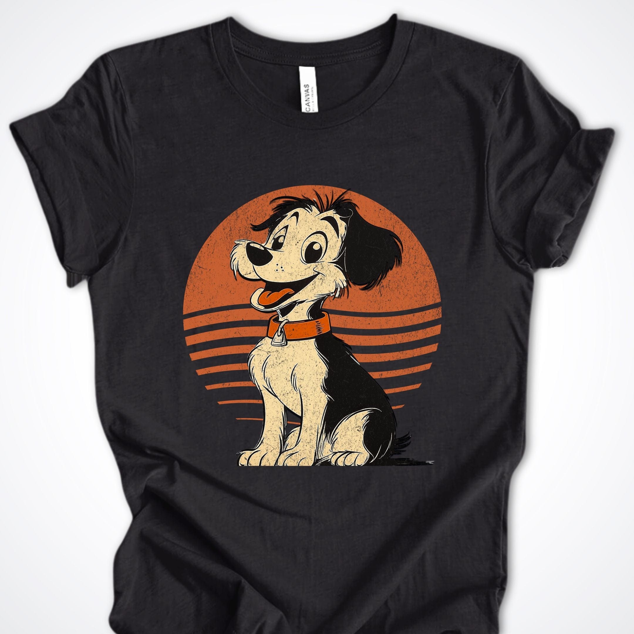 T-Shirt Black Heather / S Vintage Pup Scruffy Premium Unisex T-Shirt ReallyintoDogs