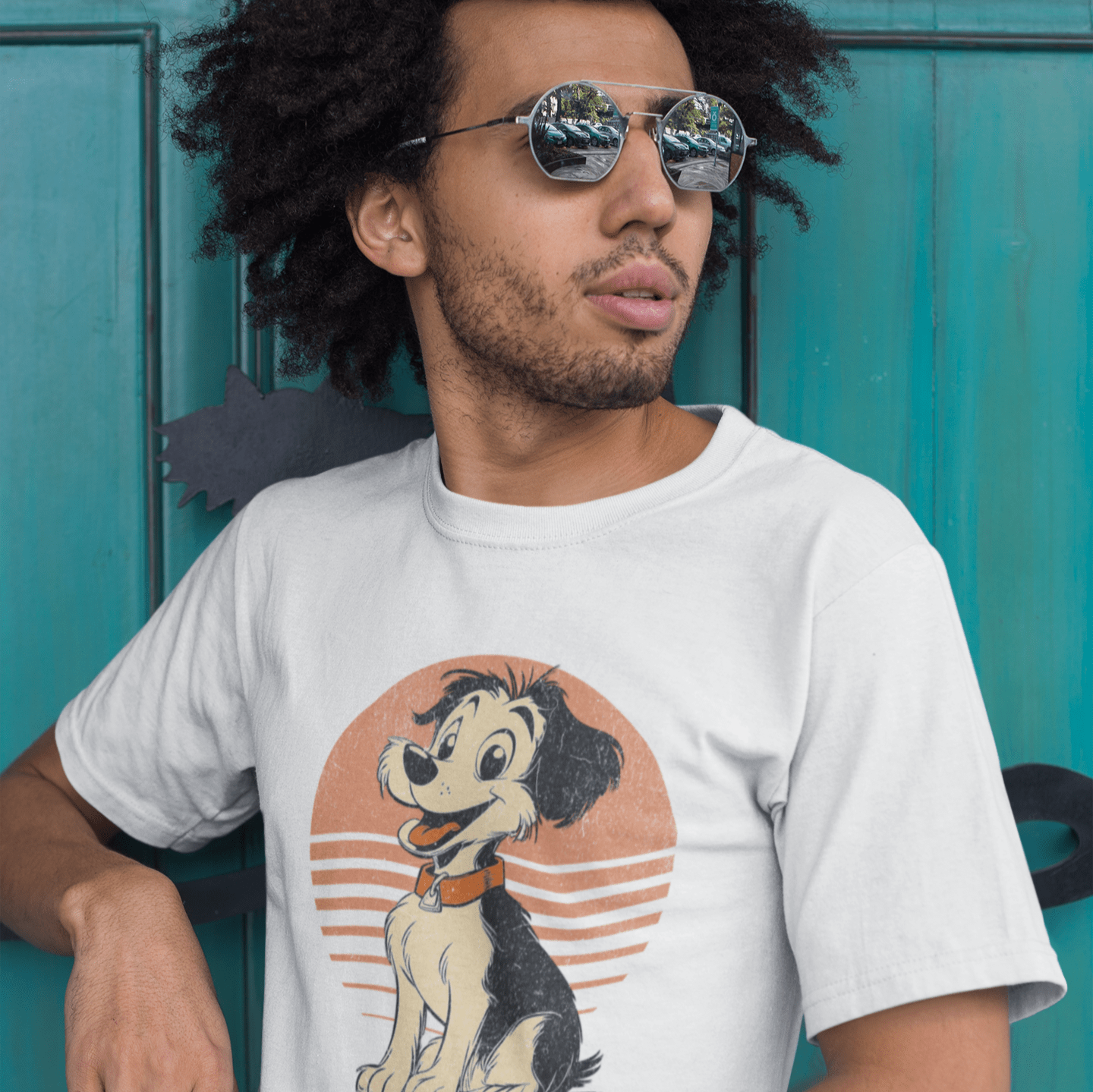 T-Shirt Vintage Pup Scruffy Premium Unisex T-Shirt ReallyintoDogs