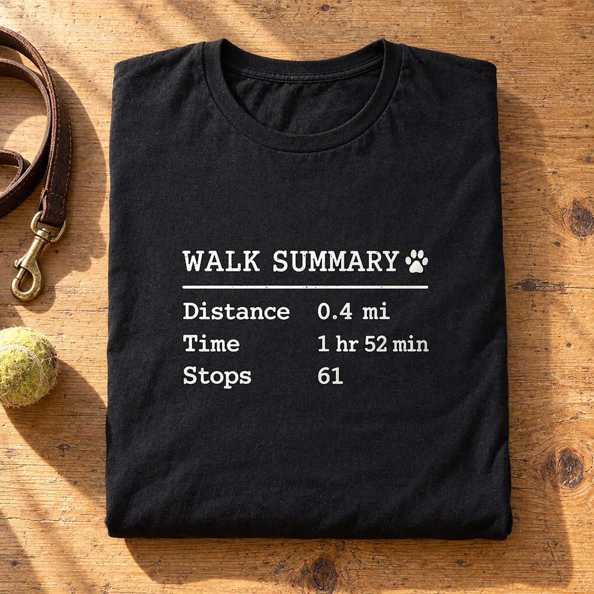 Walk Summary Black folded