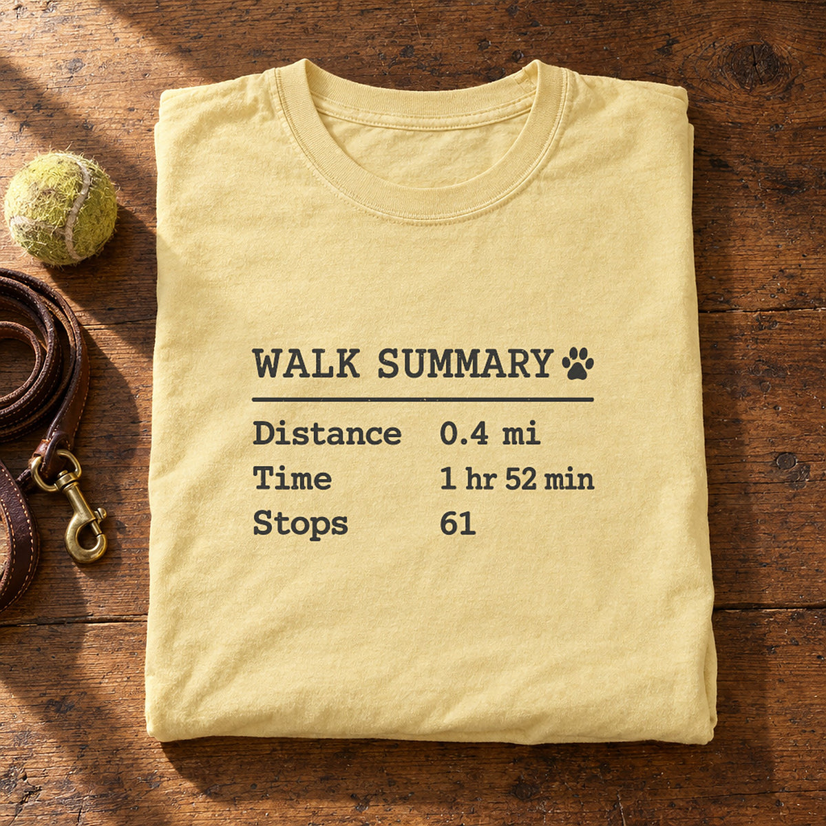 Walk Summary Butter folded