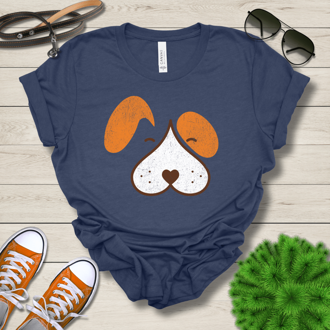 T-Shirt Wet Nose Puppy Face Premium Unisex Tee - Fun Casual Wear for Dog Lovers --reallyintothat