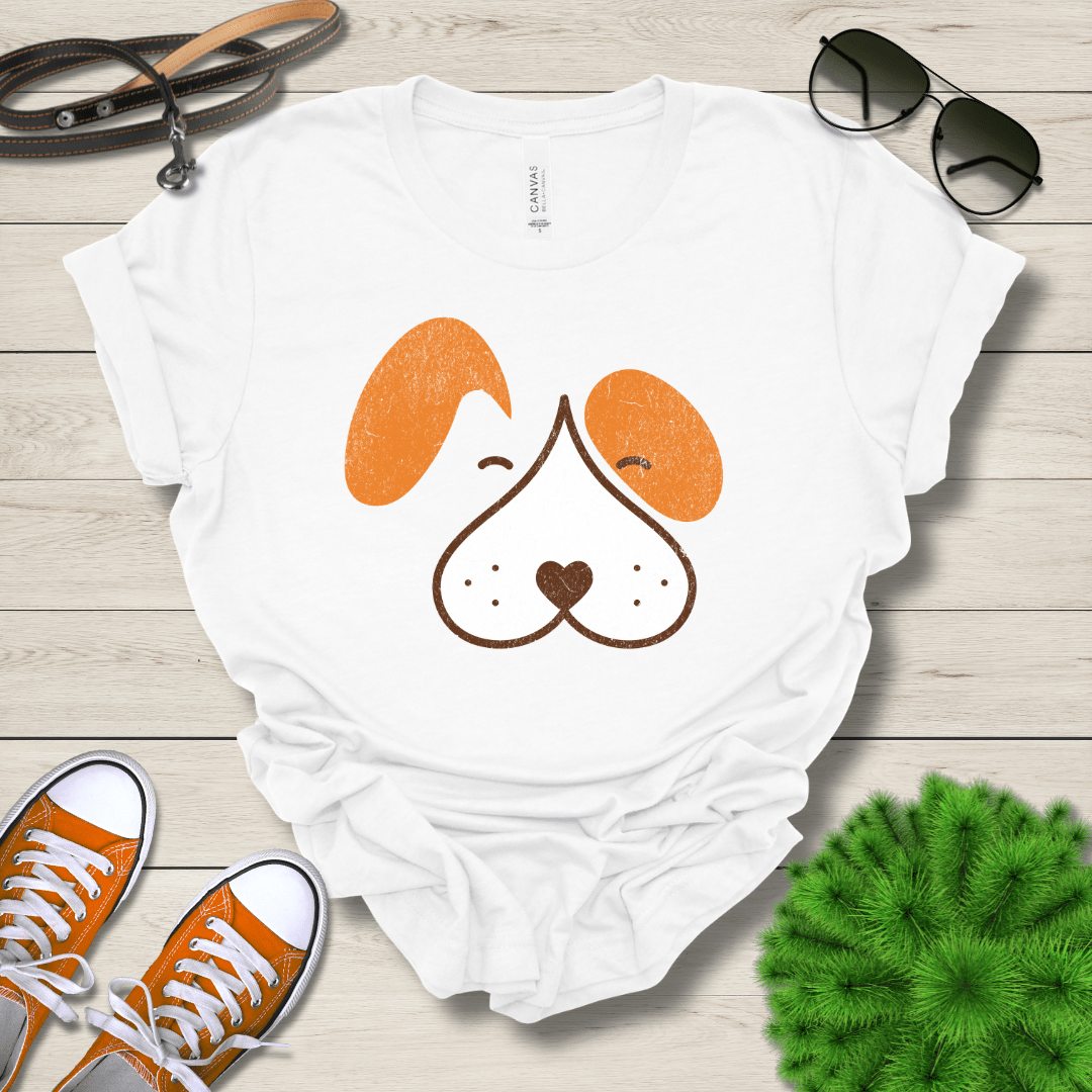 T-Shirt White / S Wet Nose Puppy Face Premium Unisex Tee - Fun Casual Wear for Dog Lovers --reallyintothat