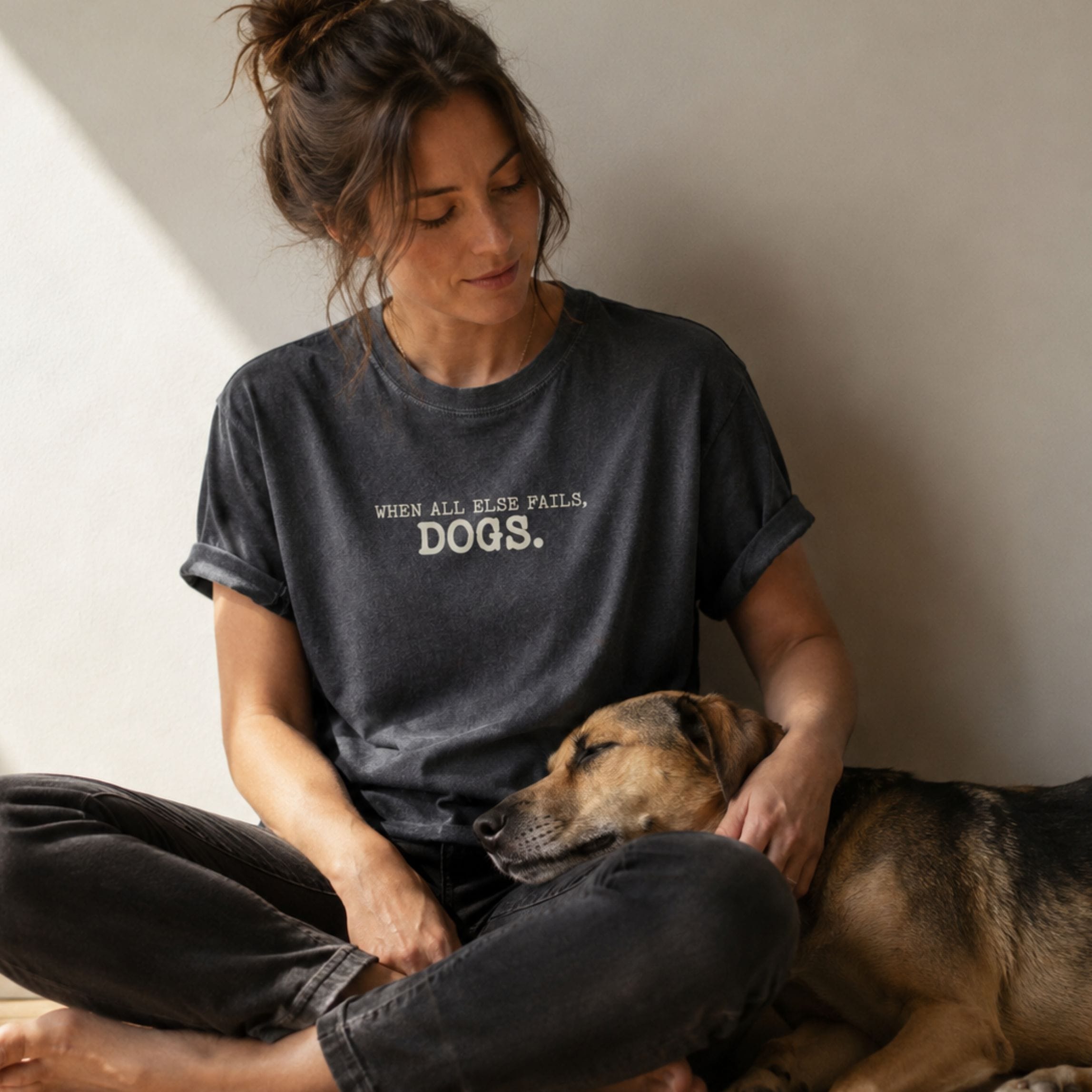 T-Shirt When All Else Fails, Dogs. Comfort Colors T-Shirt ReallyintoDogs