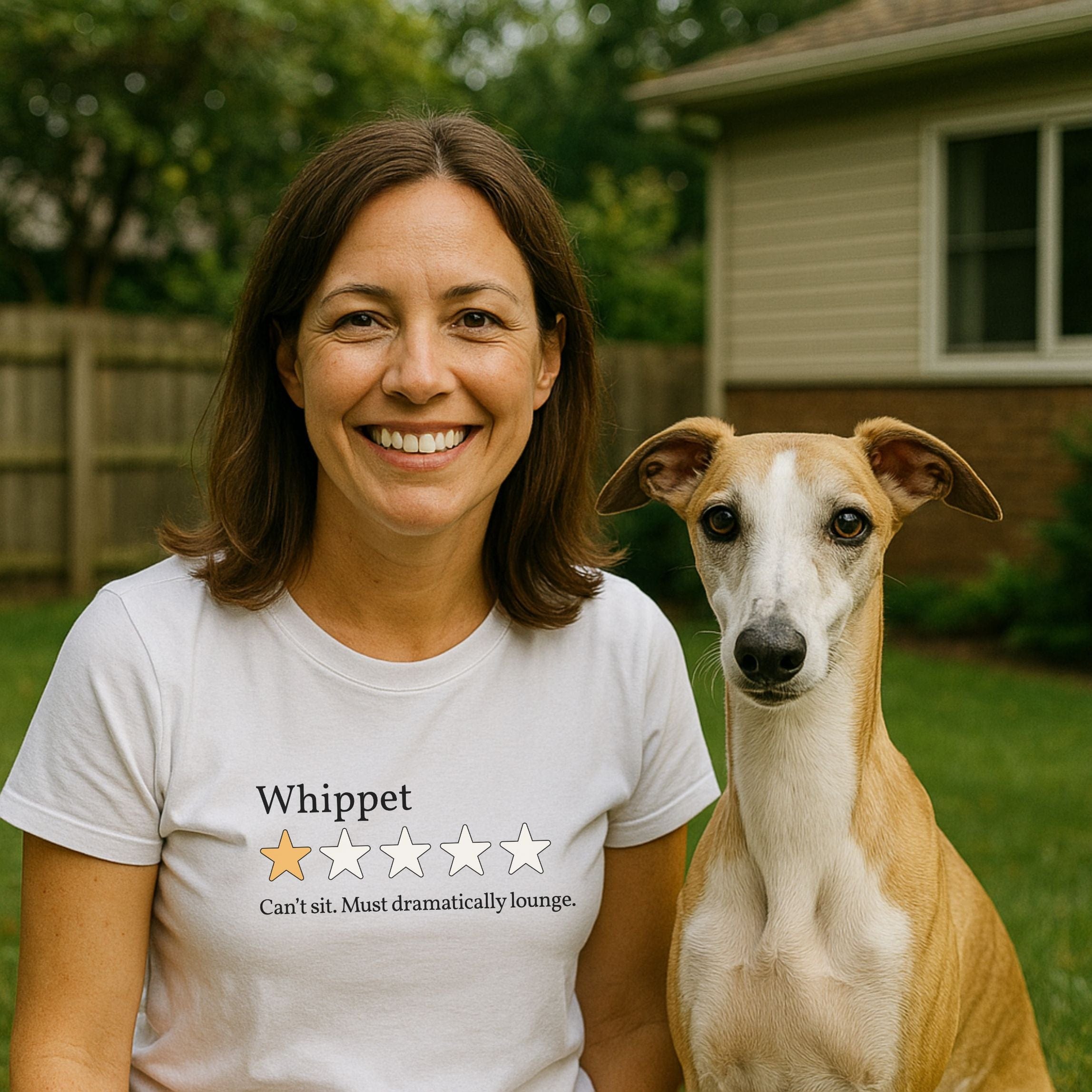 T-Shirt Whippet 4 One Star Review T-Shirt ReallyintoDogs